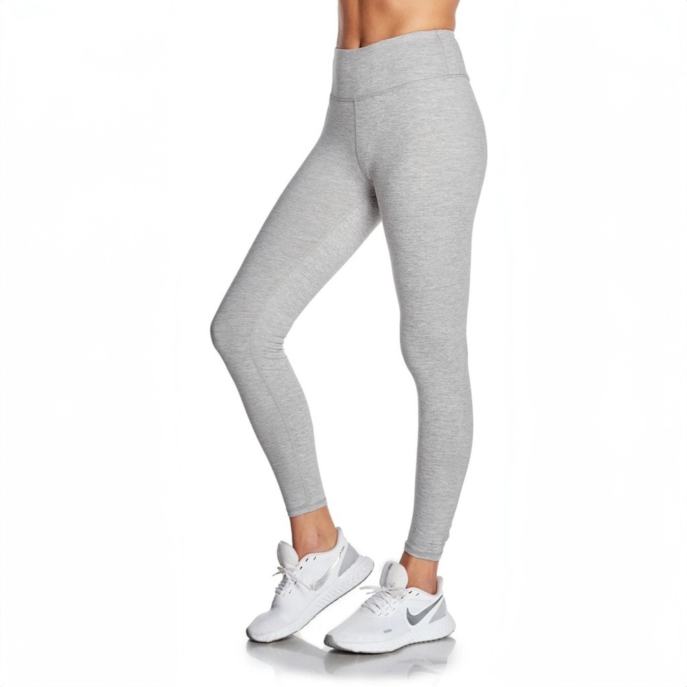 Kyodan High-Waisted Running Tights in Heather Gray
